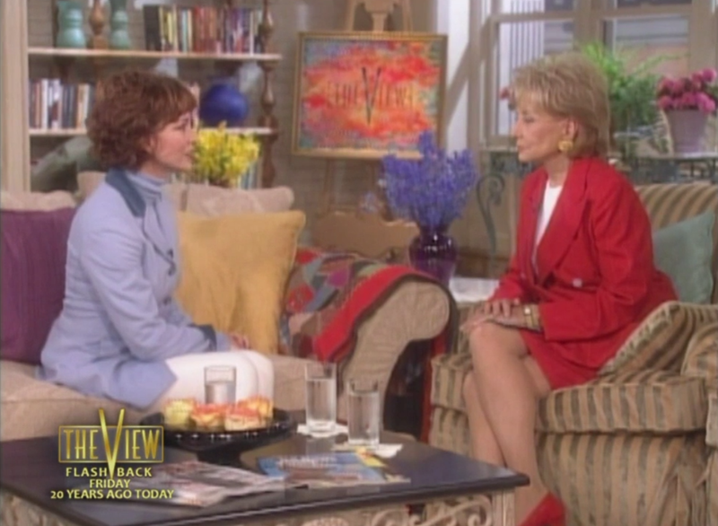 Vicki talking, Barbara not caring.